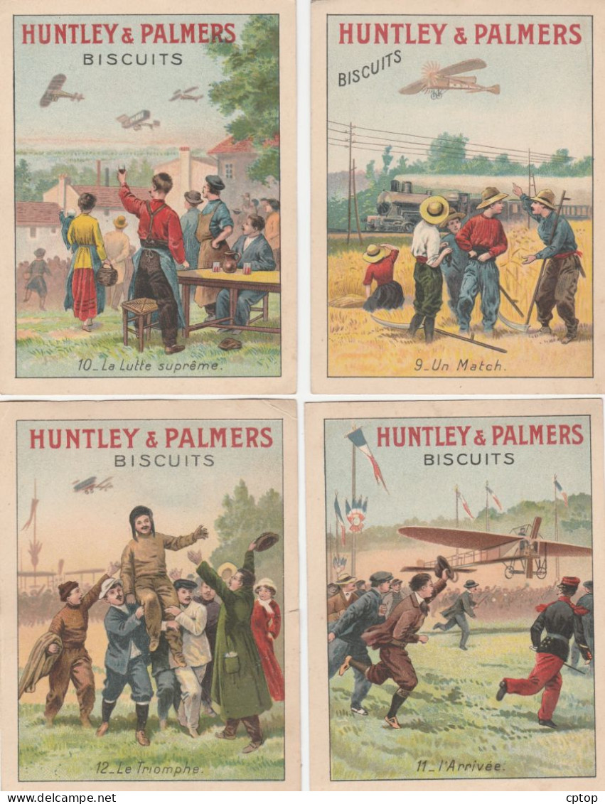 Hunttley Et Palmers , Séries De 12 Cartes Sur L'aviation - Werbung