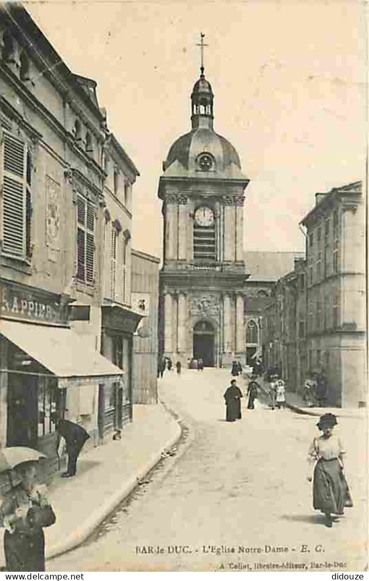 55 - Bar Le Duc - L'Eglise Notre Dame - Animé - CPA - Voir Scans Recto-Verso - Bar Le Duc