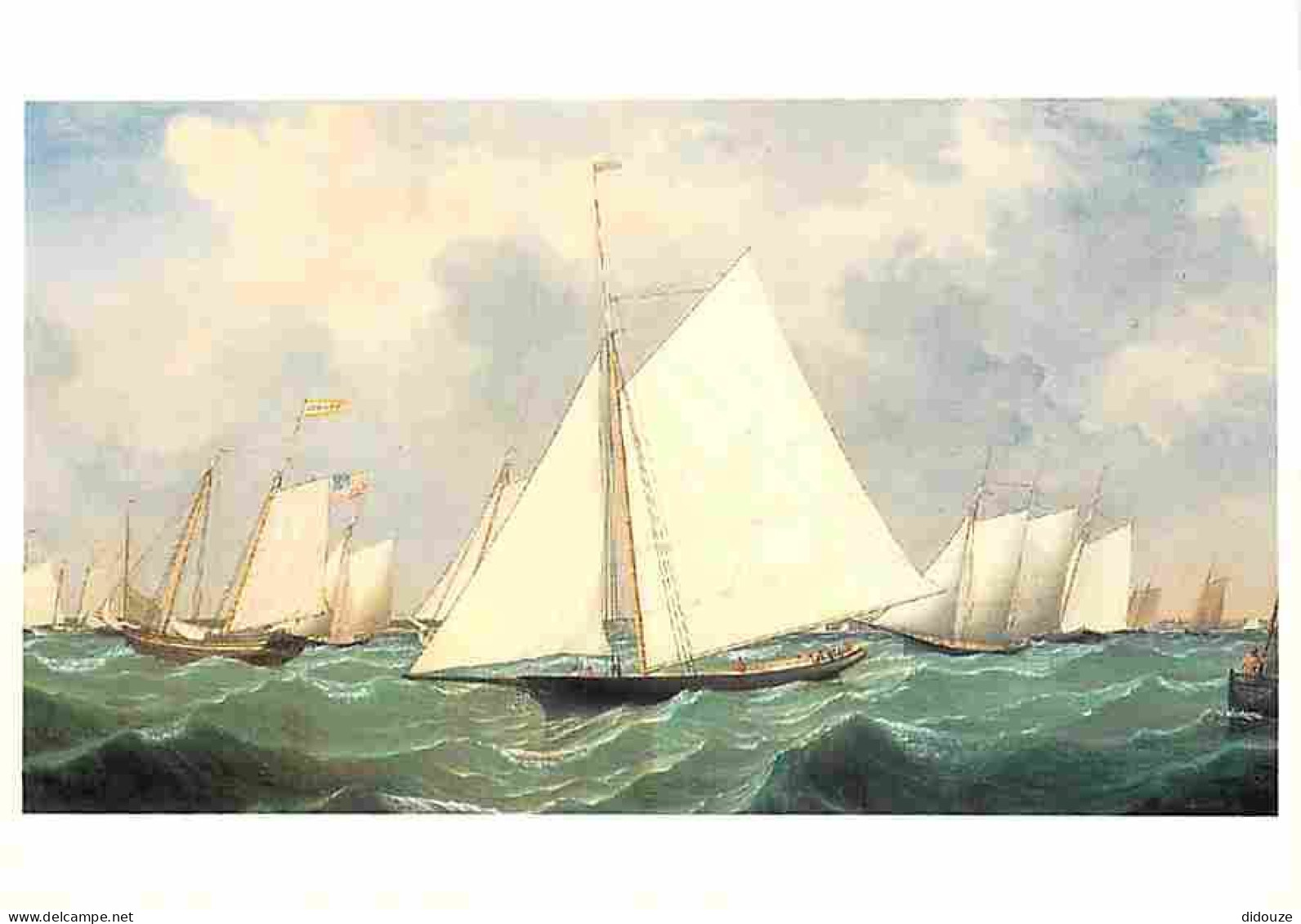 Art - Peinture - Fitz Hugh Lane - New York Yacht Club Regatta - Carte Neuve - CPM - Voir Scans Recto-Verso - Paintings