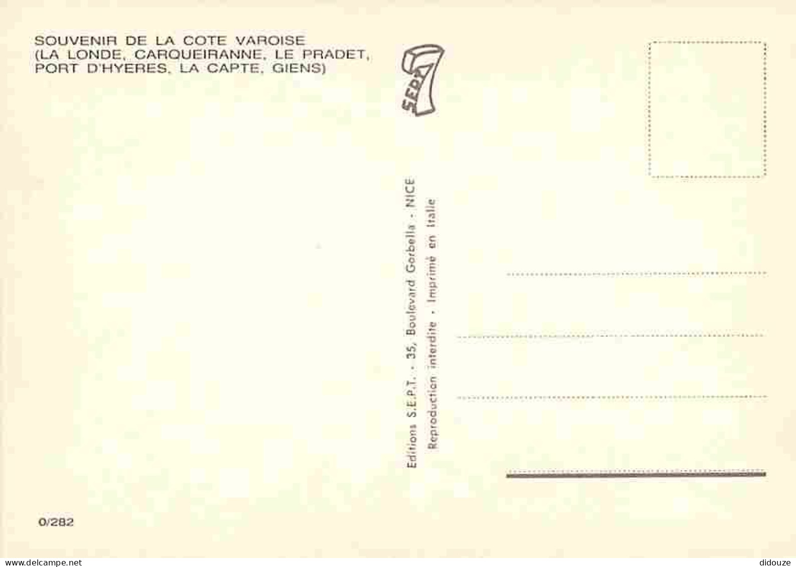 83 - Var - Cote Varoise - Multivues - Carte Géographique - Carte Neuve - CPM - Voir Scans Recto-Verso - Autres & Non Classés