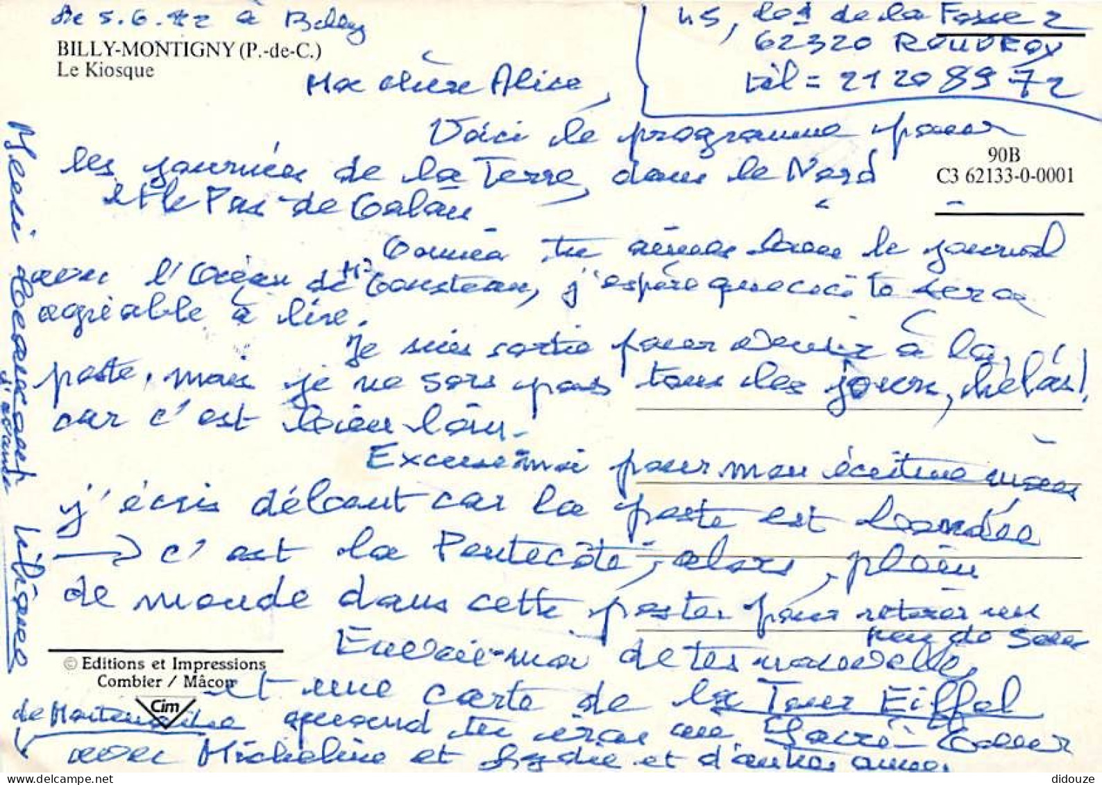 62 - Billy Montigny - Le Kiosque - CPM - Voir Scans Recto-Verso - Other & Unclassified