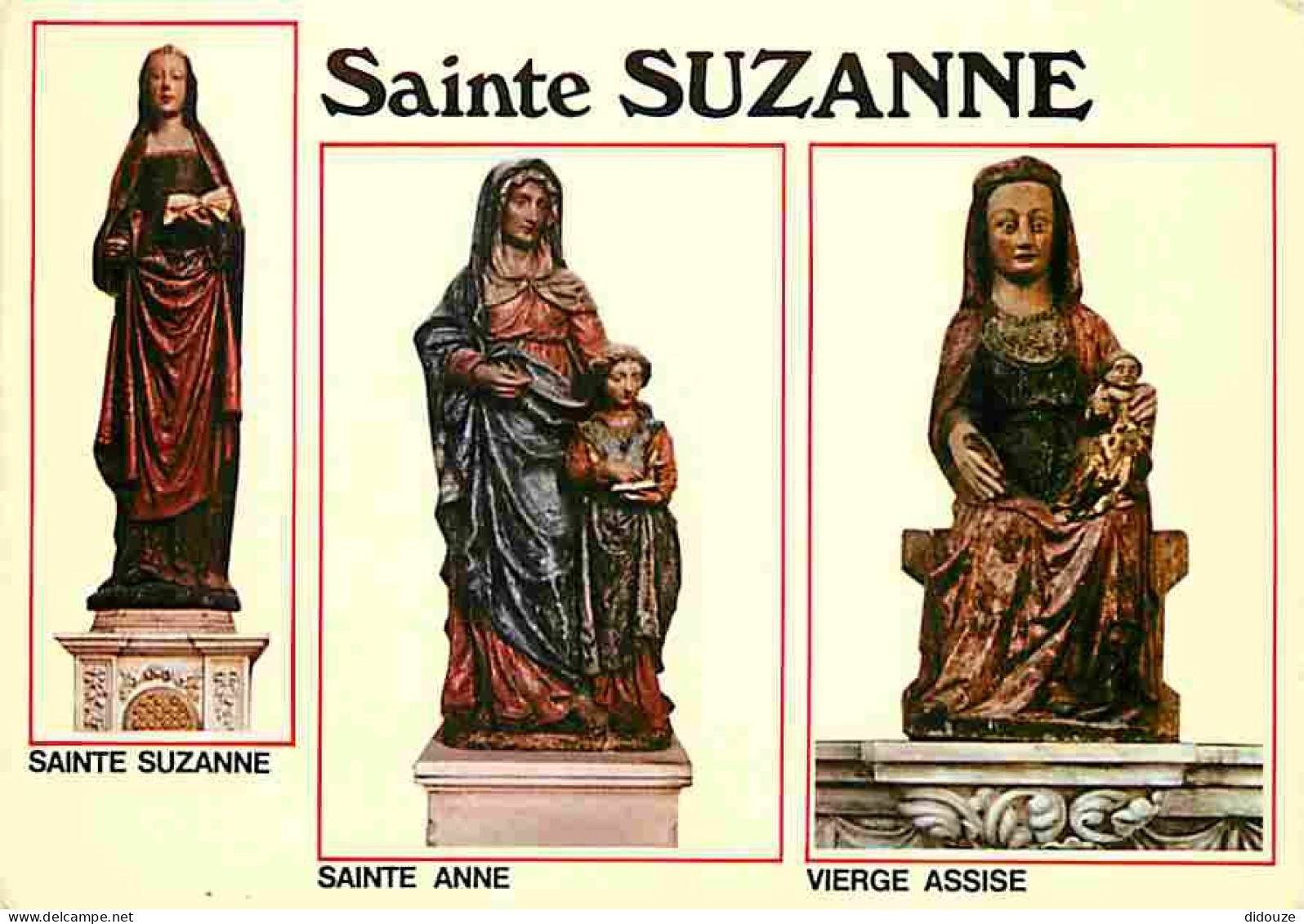 Art - Art Religieux - Ste Suzanne - Vierges - Multivues - CPM - Voir Scans Recto-Verso - Schilderijen, Gebrandschilderd Glas En Beeldjes