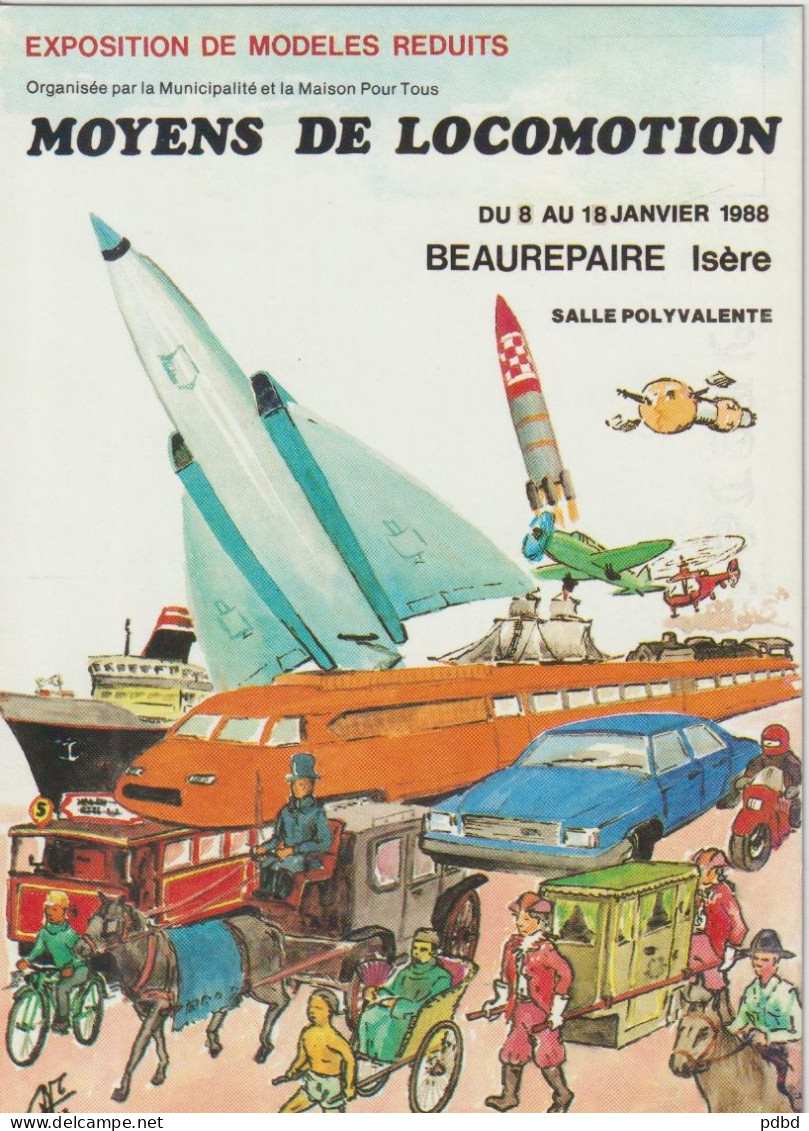 TGV ILL 79 . Georges Nemoz . N°61 . 08 01 1988 . Beaurepaire . Moyens De Locomotion . - Trains