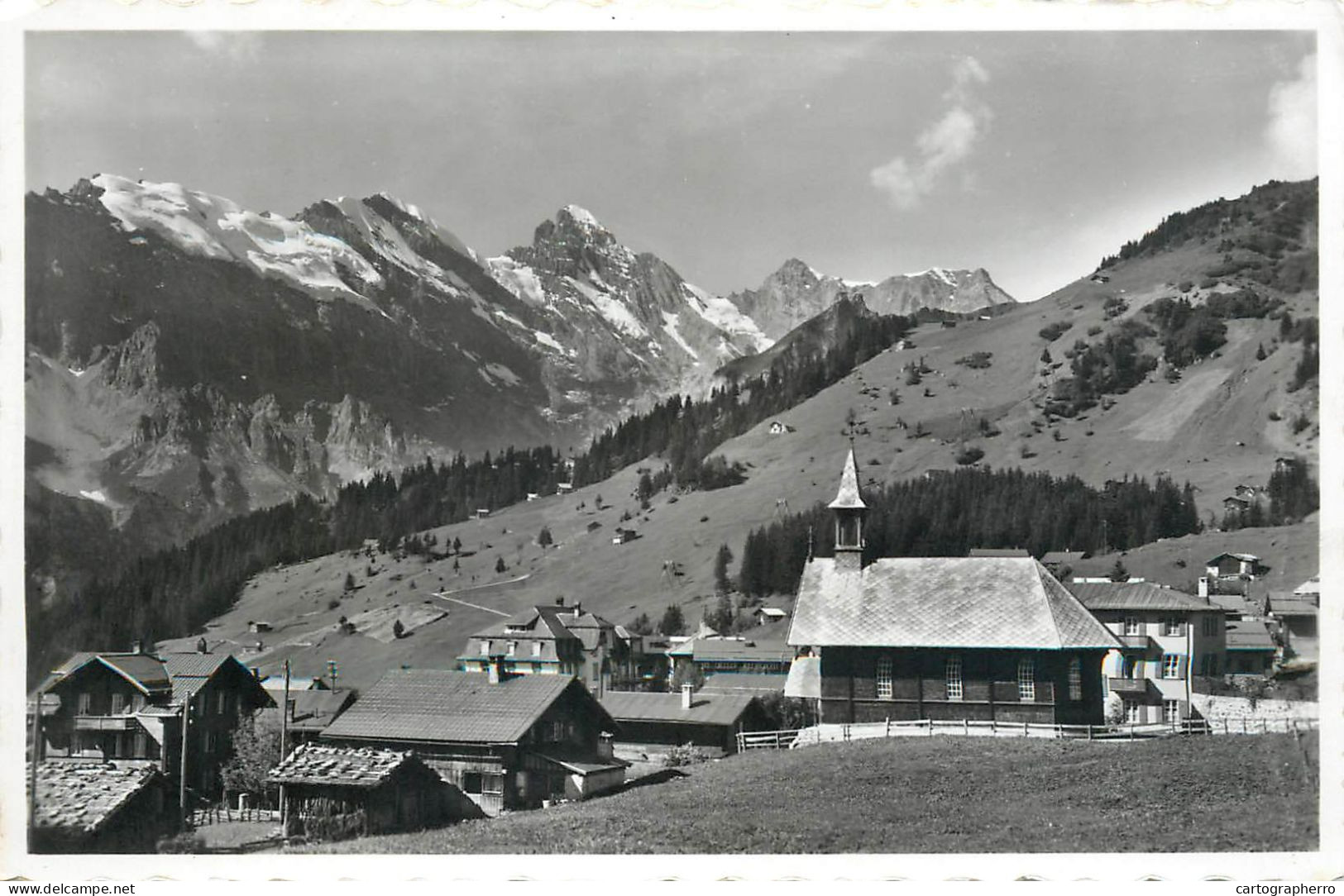 Switzerland Murren Katolische Kapelle Tschingelspitz, Gspaltenhorn, Butlassen - Mürren