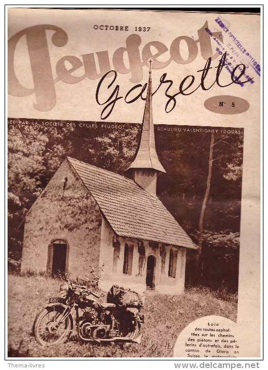Peugeot Gazette N° 5  (1937) (CA7122) - Auto's