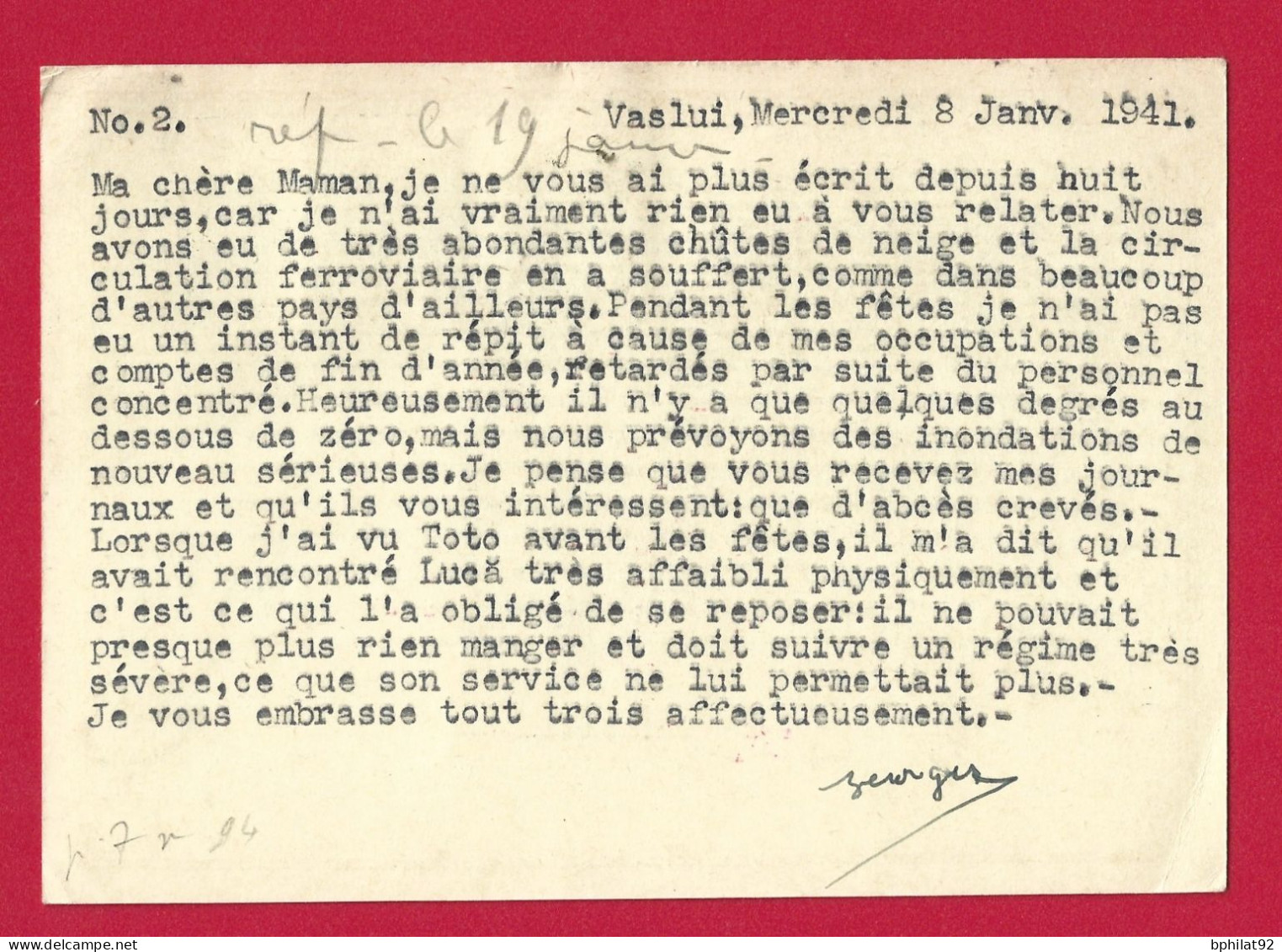 !!! ROUMANIE, ENTIER POSTAL AVEC COMPLÉMENT D'AFFRANCHISSEMENT POUR LA FRANCE DE 1941 AVEC CENSURE ROUMAINE - Postal Stationery