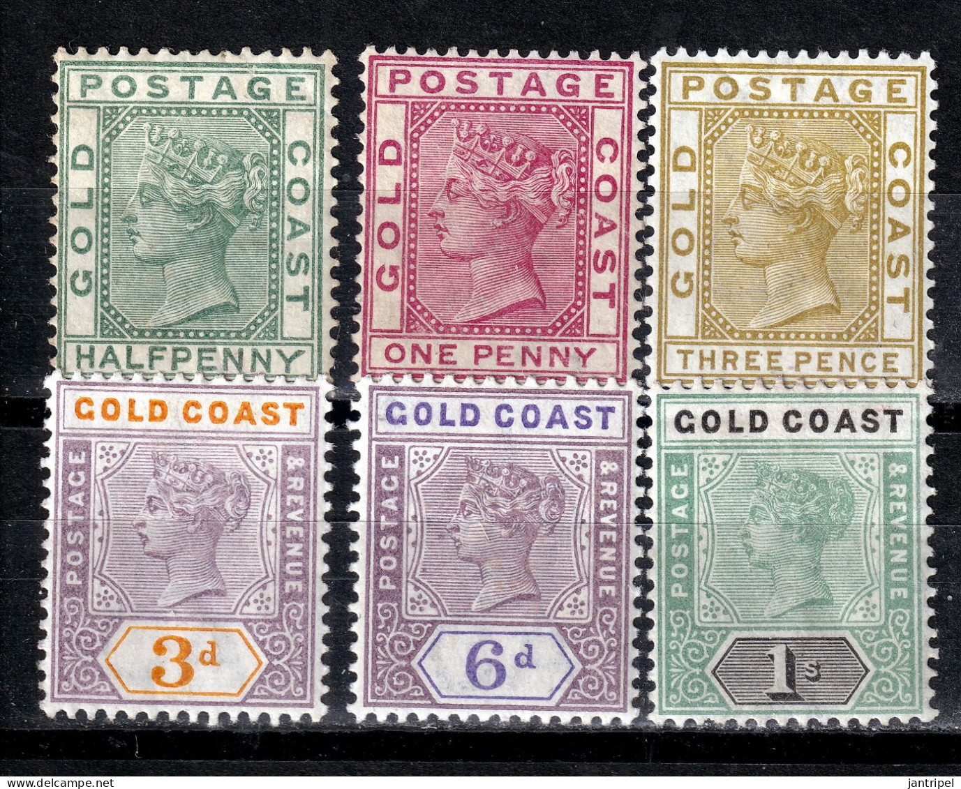 GOLD COAST 1884/98  QV   MH - Costa D'Oro (...-1957)