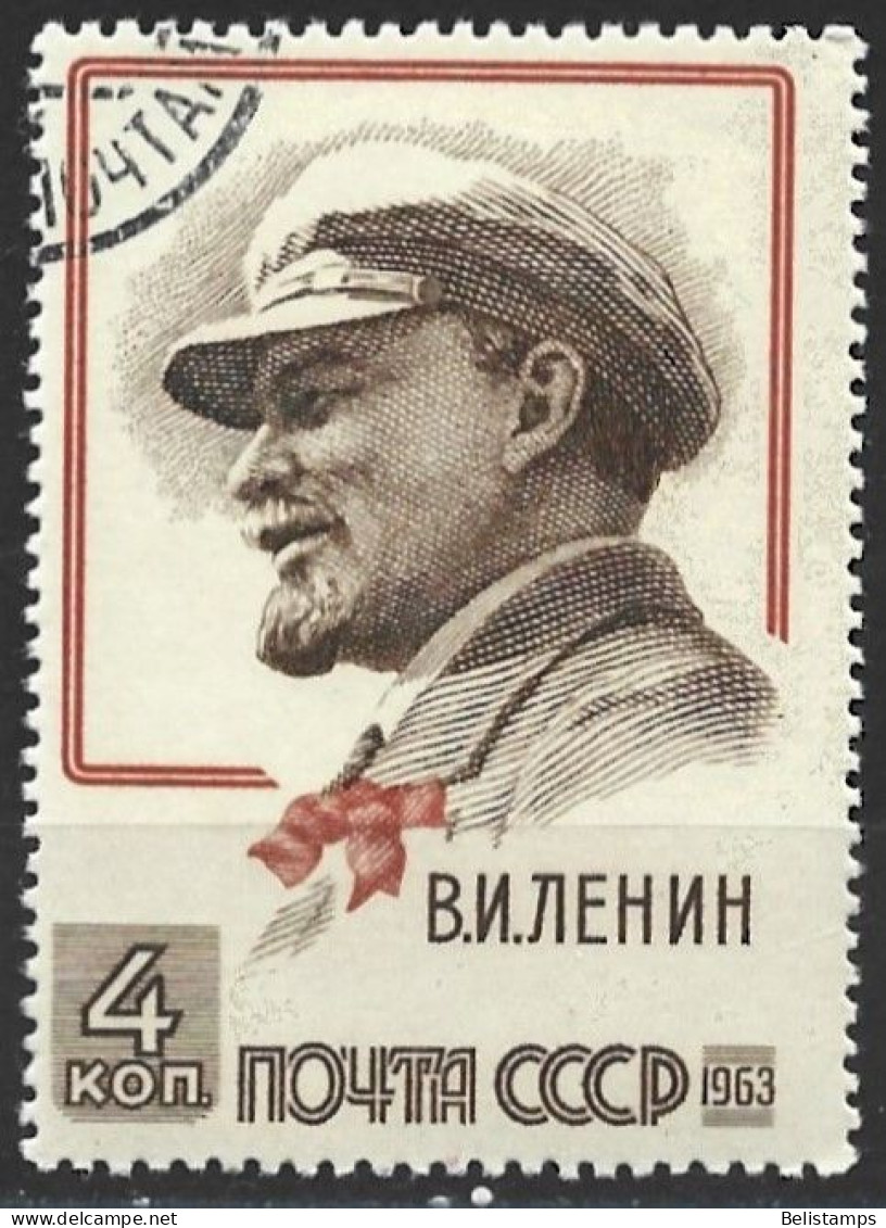 Russia 1963. Scott #2727 (U) 93rd Anniv. Of The Birth Of Lenin  *Complete Issue* - Oblitérés