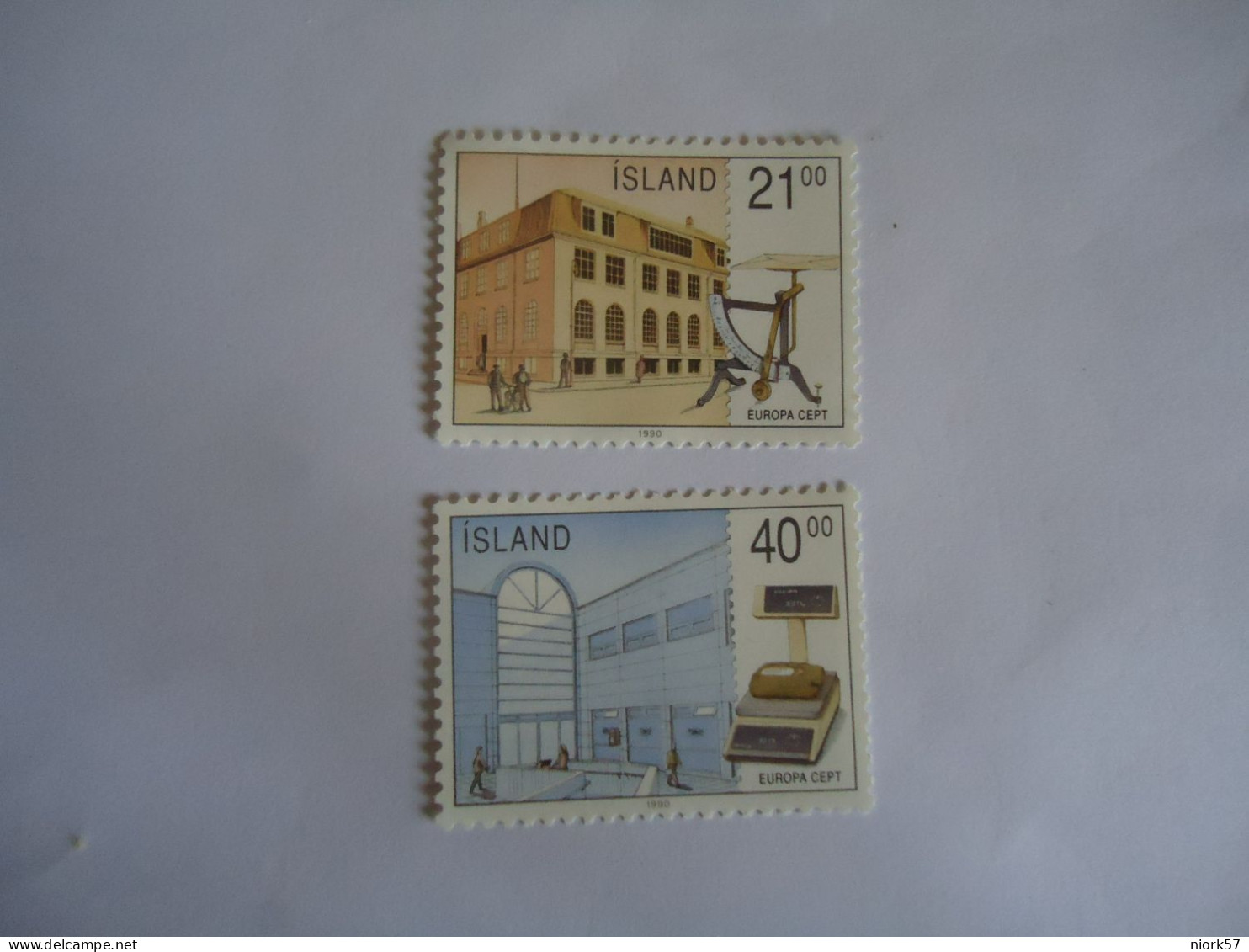 ICELAND  MNH  STAMPS EUROPA  1990 - 1990