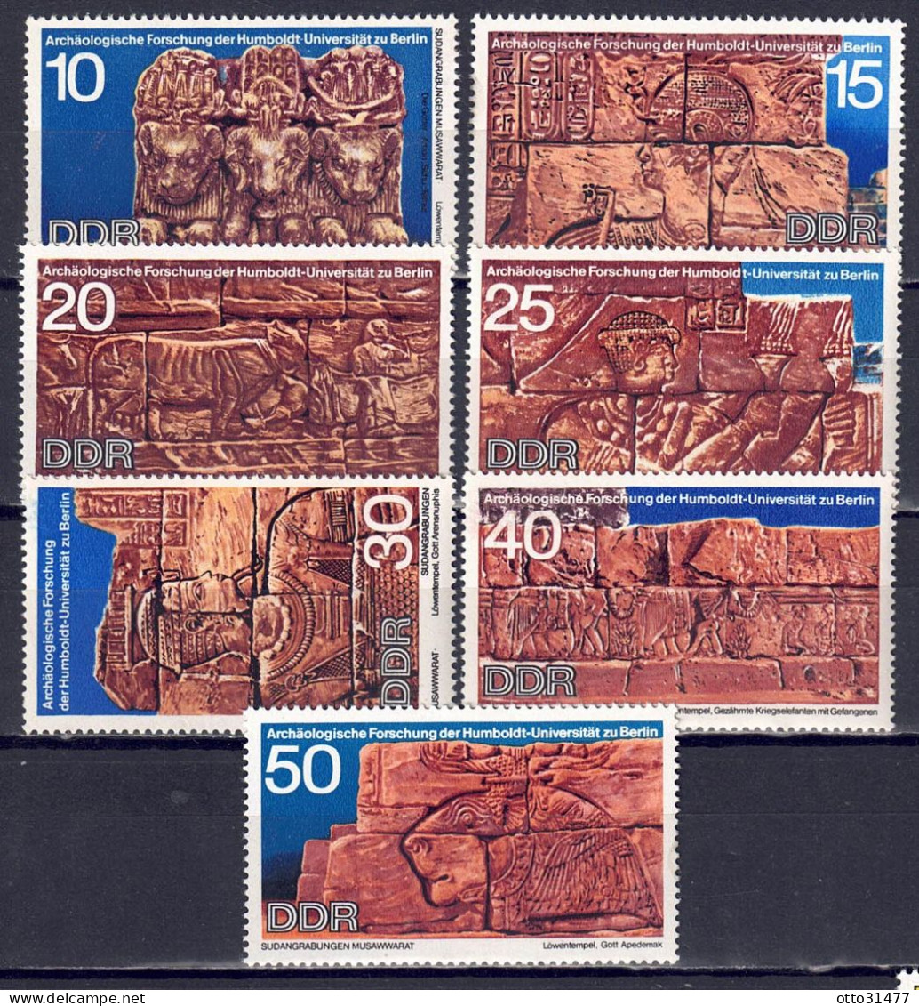 DDR 1970 - Archäologie, Nr. 1584 - 1590, Postfrisch ** / MNH - Ungebraucht