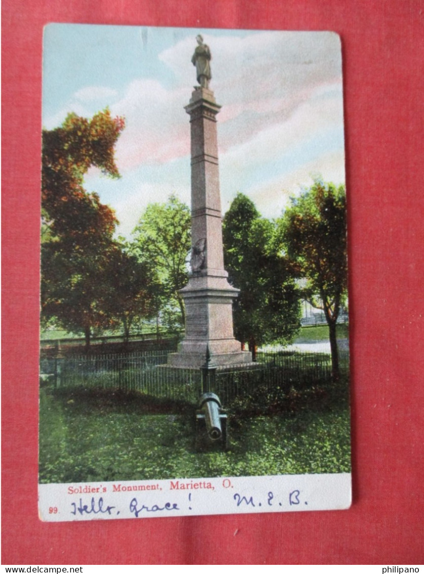 Soldiers Monument Marietta   Ohio   Ref 6365 - Other & Unclassified