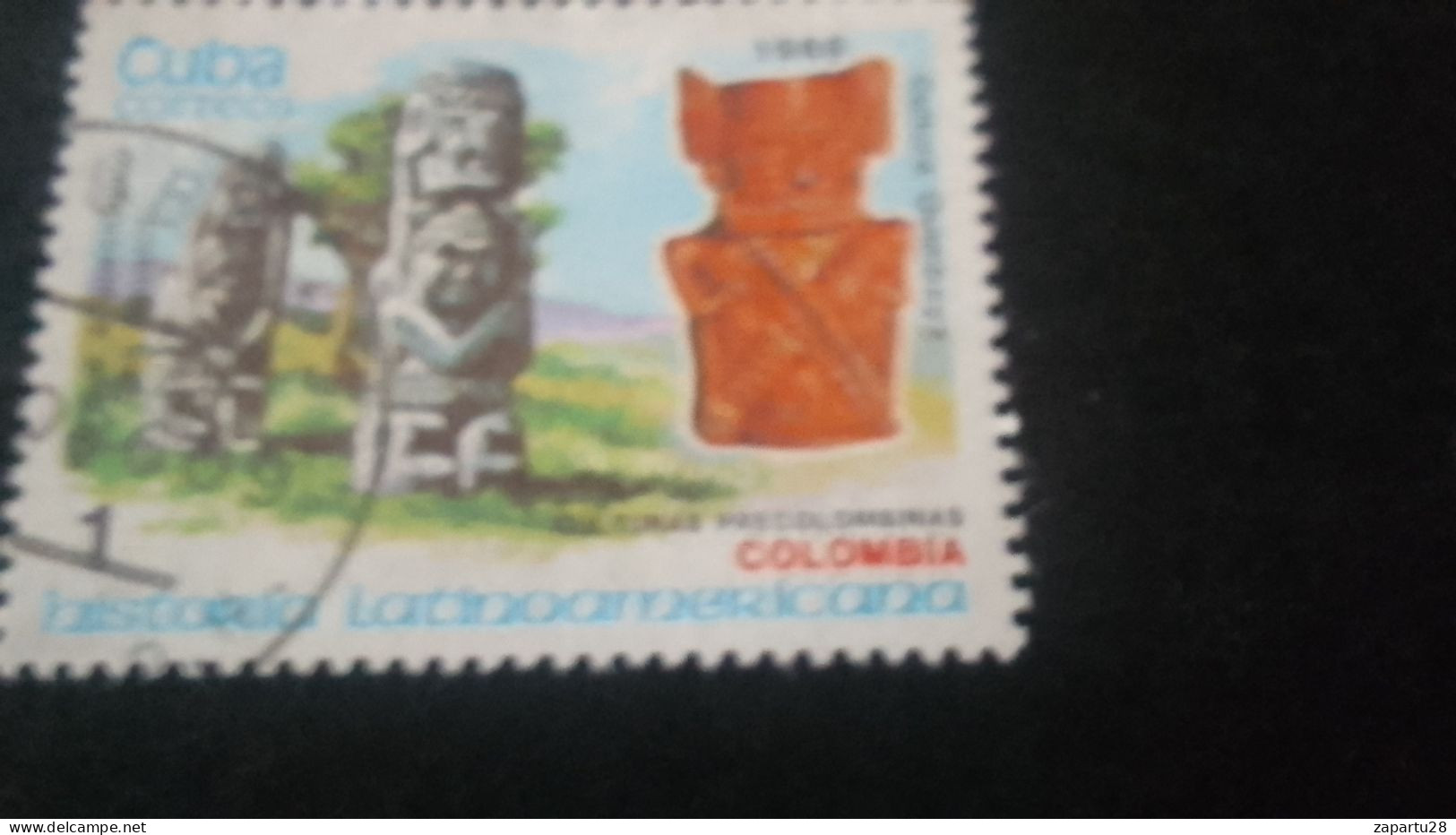 CUBA- 1980-90   1  C.     DAMGAlı - Gebraucht