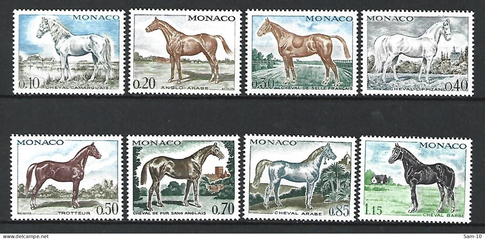 Timbre De Monaco Neuf ** N 831 / 838 - Unused Stamps