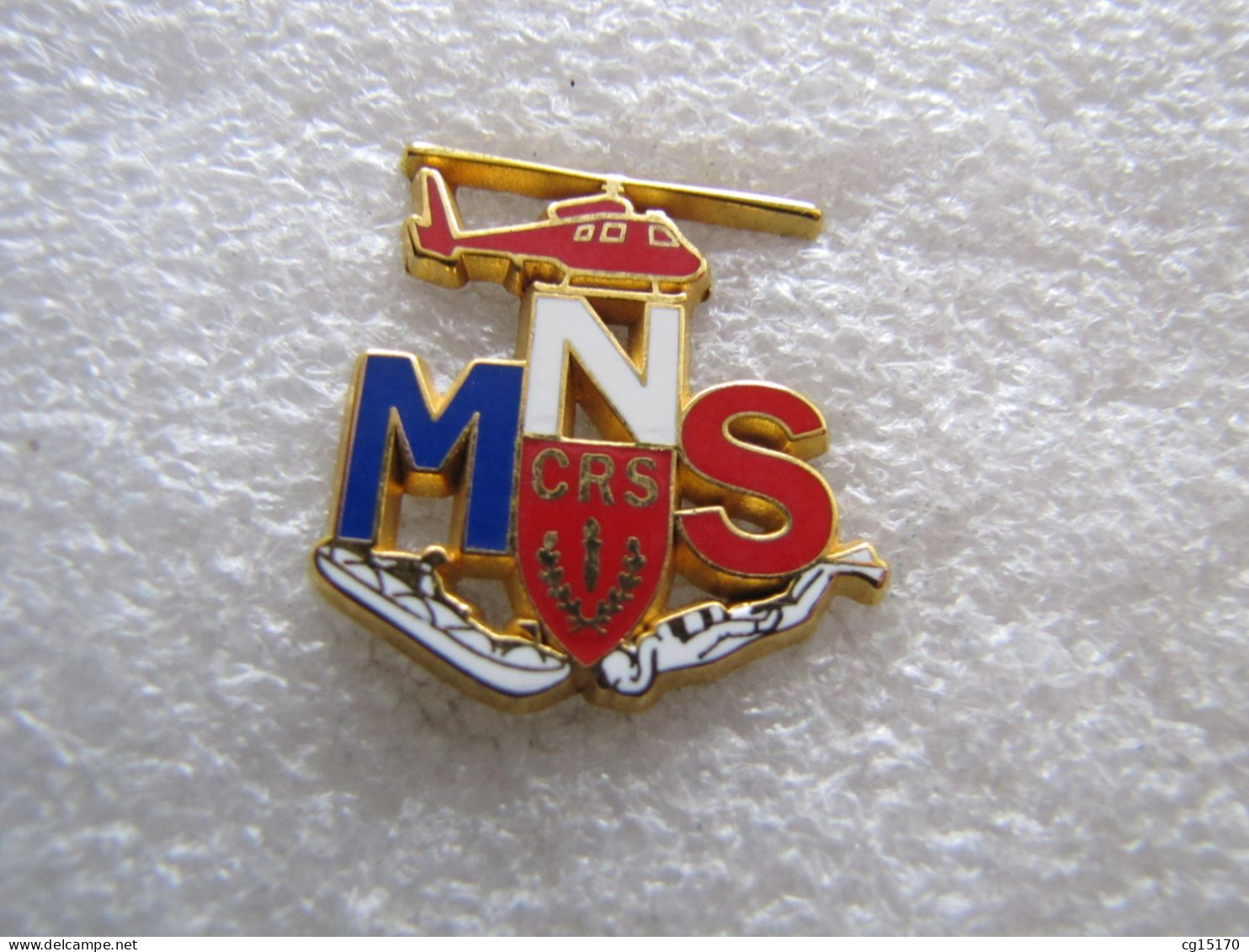 RARE PIN'S C R S M.N.S.  ARTHUS BERTRAND Numéroté 1170 JB MAÎTRE NAGEUR SAUVETEUR HÉLICOPTÈRE BATEAU PLONGEUR - Army