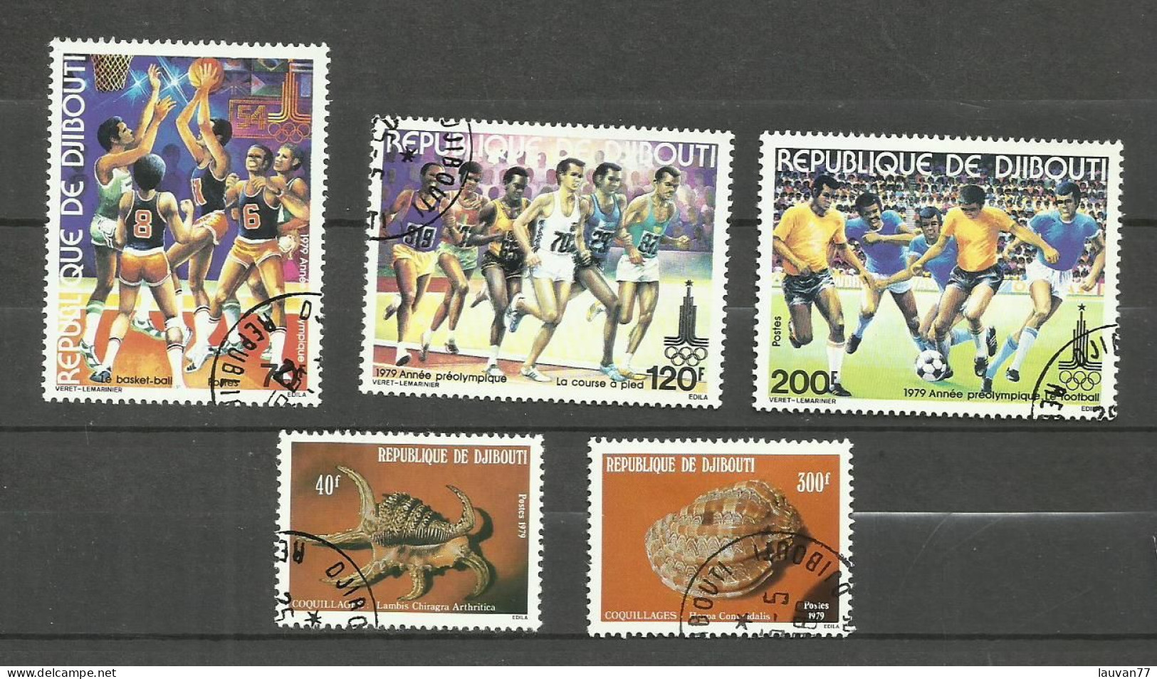 Djibouti N°509 à 511, 513, 514 Cote 4.45€ - Dschibuti (1977-...)