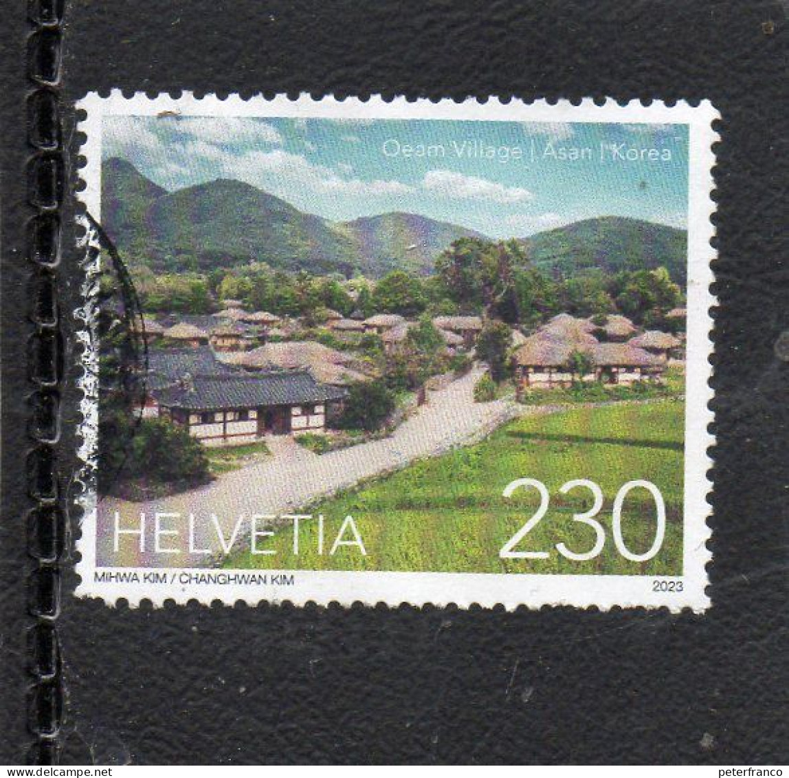 2023 Svizzera - Oeam Village,  Asam- Korea - Emissione Congiunta - Used Stamps