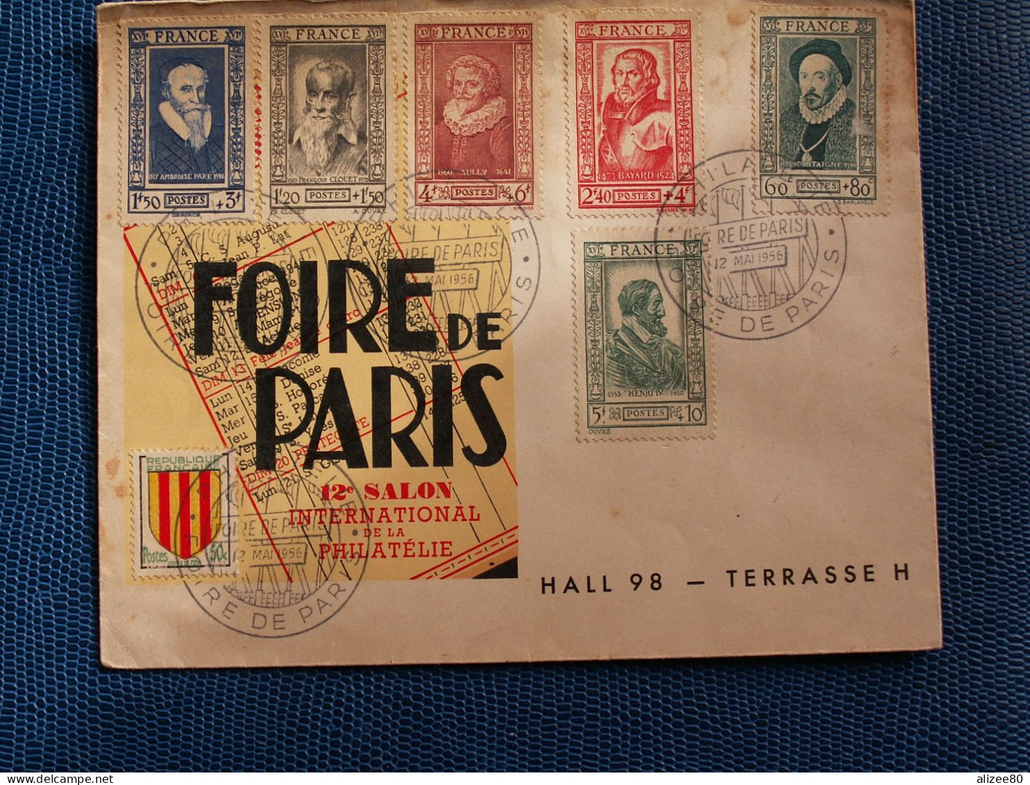 ENVELOPPE  FOIRE  DE  PARIS  12 MAI 1956  --  12 è  SALON  INTERNATIONAL - Non Classés