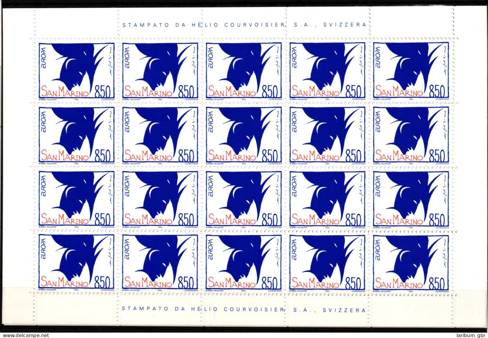 San Marino 1523-1524 Postfrisch Als Kleinbogensatz #GB976 - Other & Unclassified