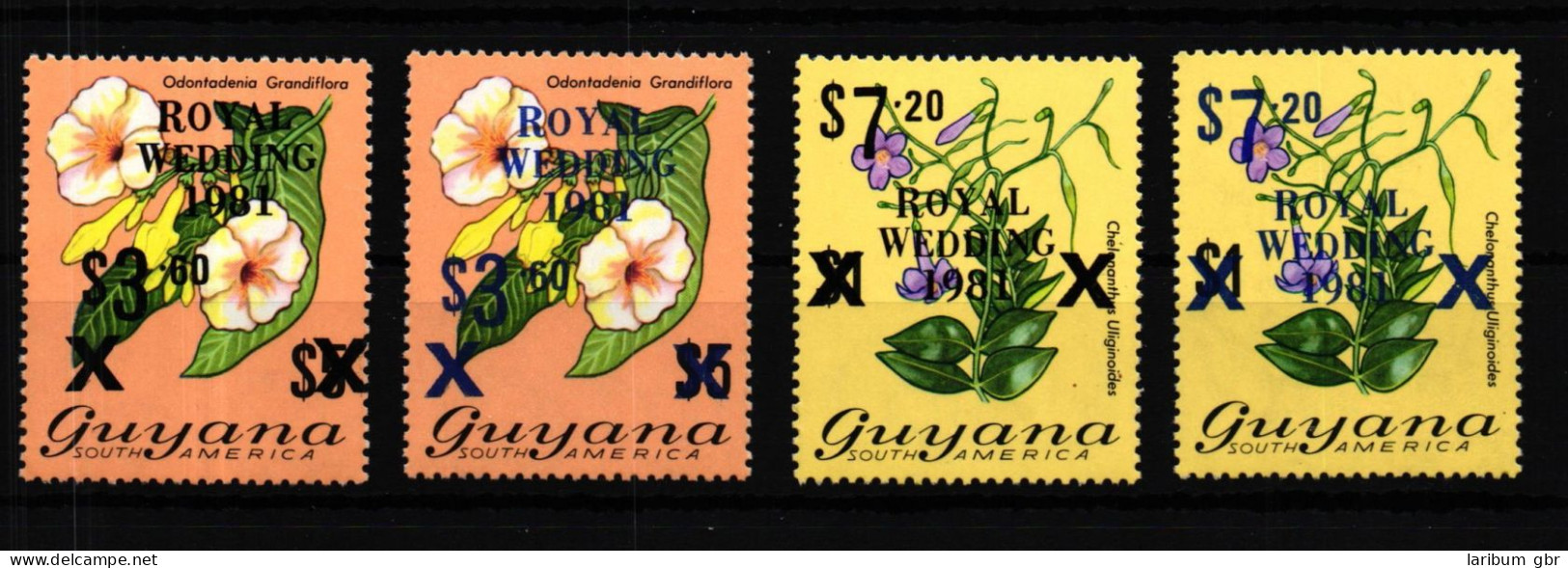 Guyana 616 A, B-617 A, B Postfrisch #GF063 - Guyane (1966-...)