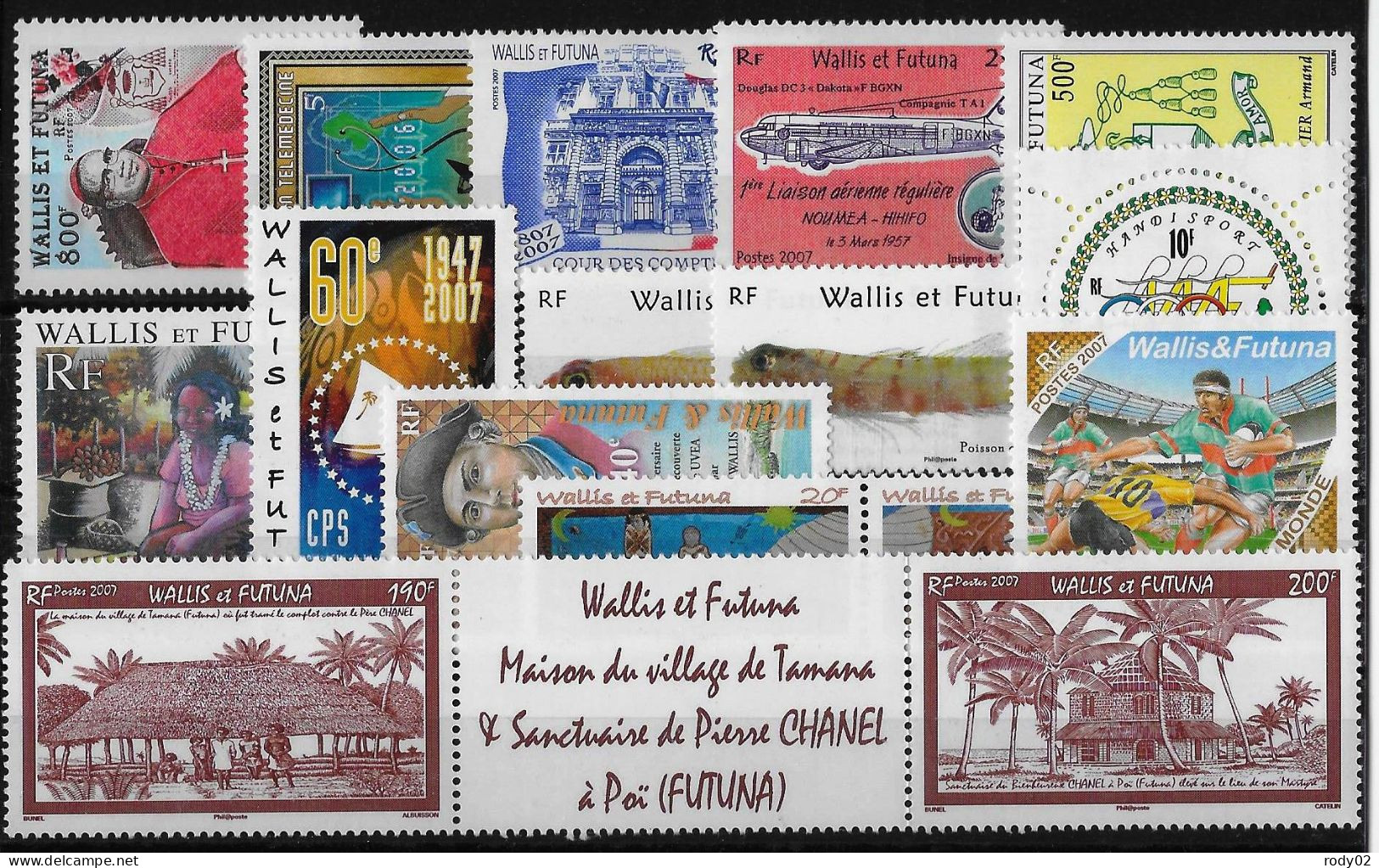 WALLIS ET FUTUNA  - LOT ANNEE 2007 - NEUF** MNH - Nuovi