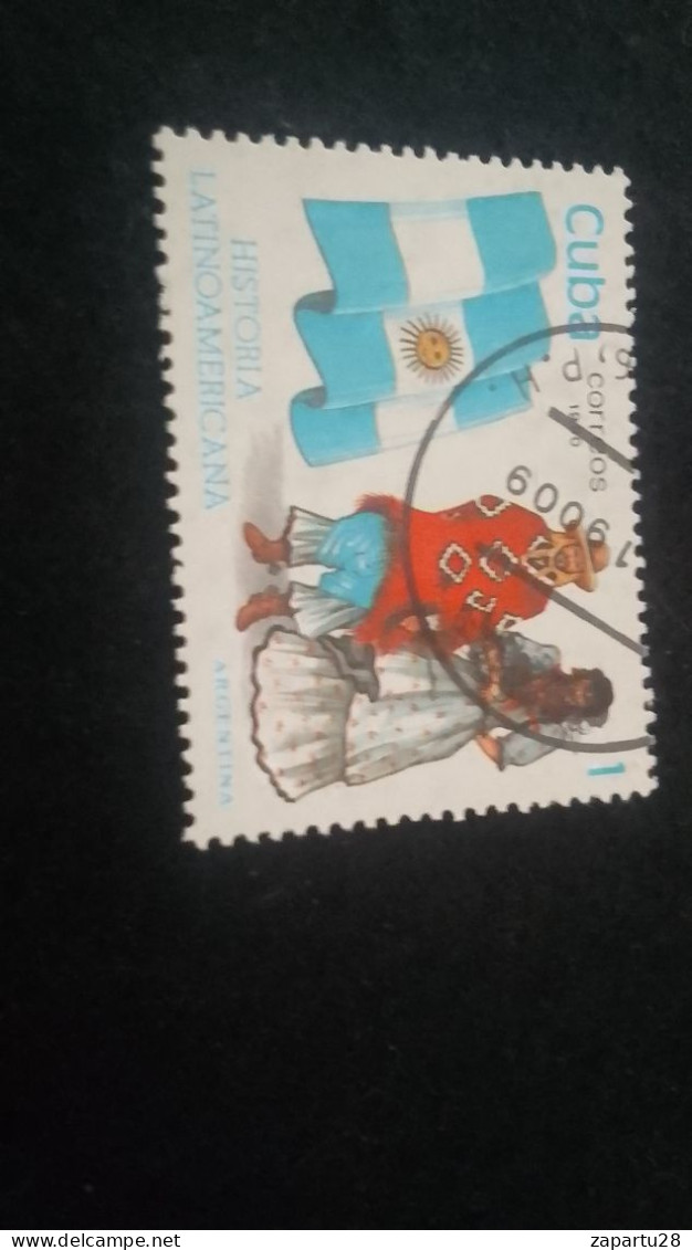 CUBA- 1980-90   1  C.     DAMGAlı - Used Stamps