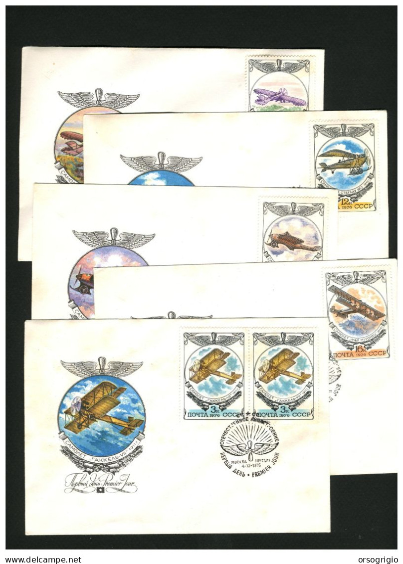 RUSSIA CCCP - FDC 1976 -  AEREO IN VOLO - FDC