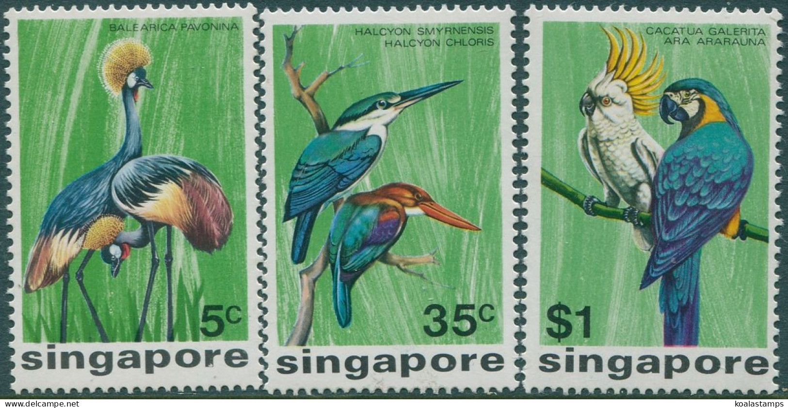 Singapore 1975 SG260-263 Birds (3) MNH - Singapore (1959-...)