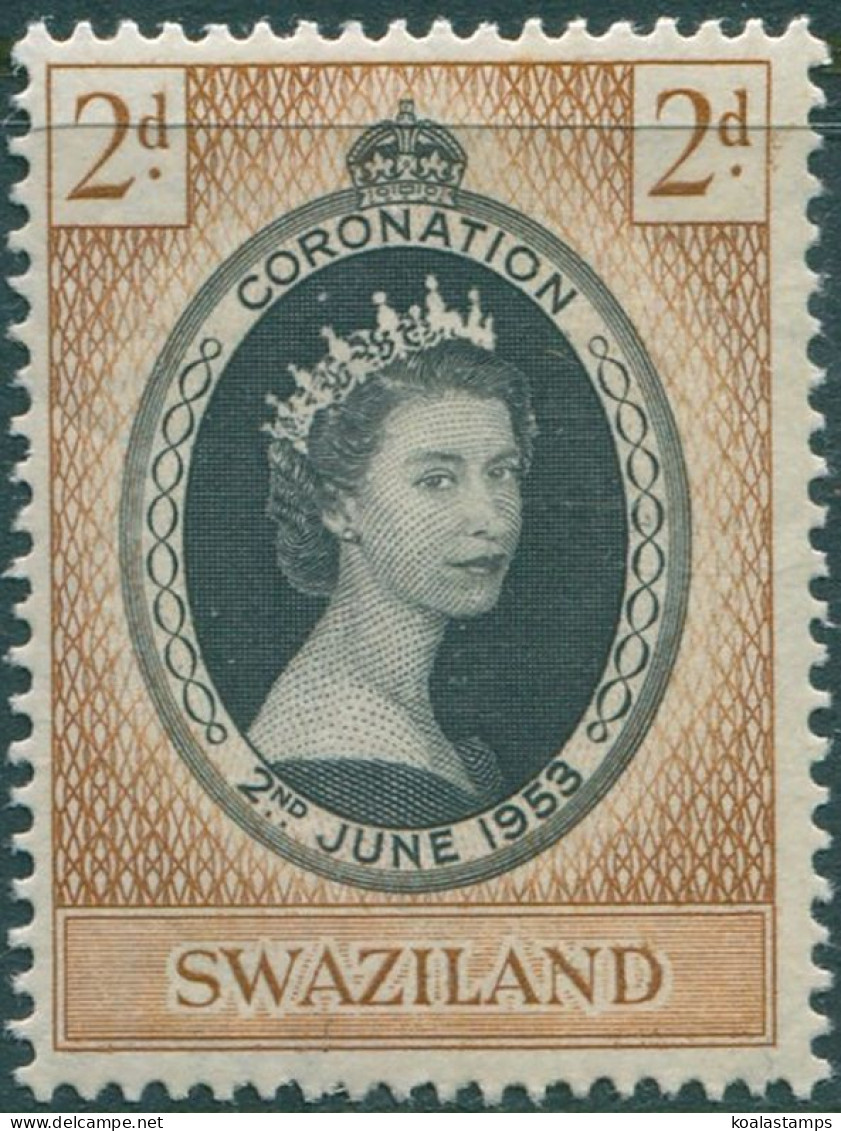 Swaziland 1953 SG52 2d QEII Coronation MLH - Swaziland (1968-...)