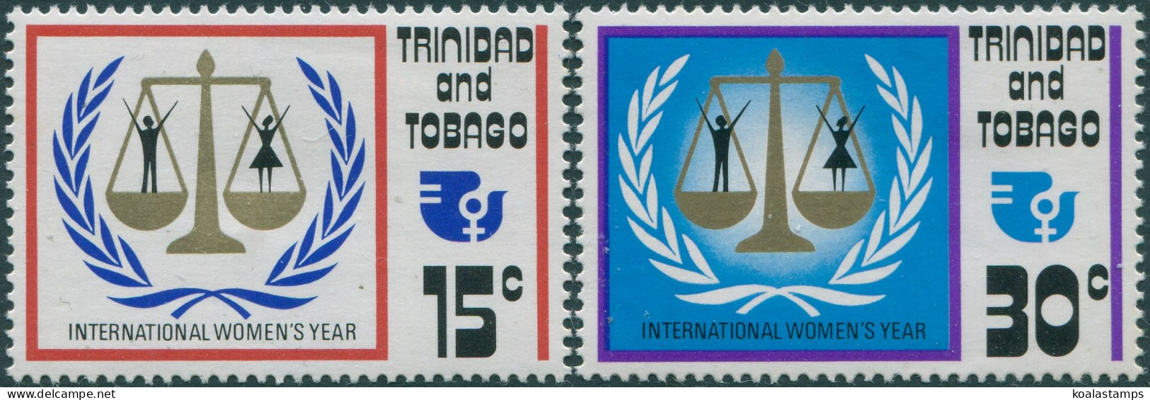 Trinidad & Tobago 1975 SG457-458 International Women's Year Set MLH - Trinité & Tobago (1962-...)