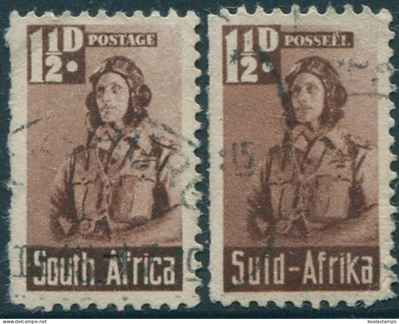 South Africa 1900 SG99 1½d Airman Bilinguals FU - Sonstige & Ohne Zuordnung