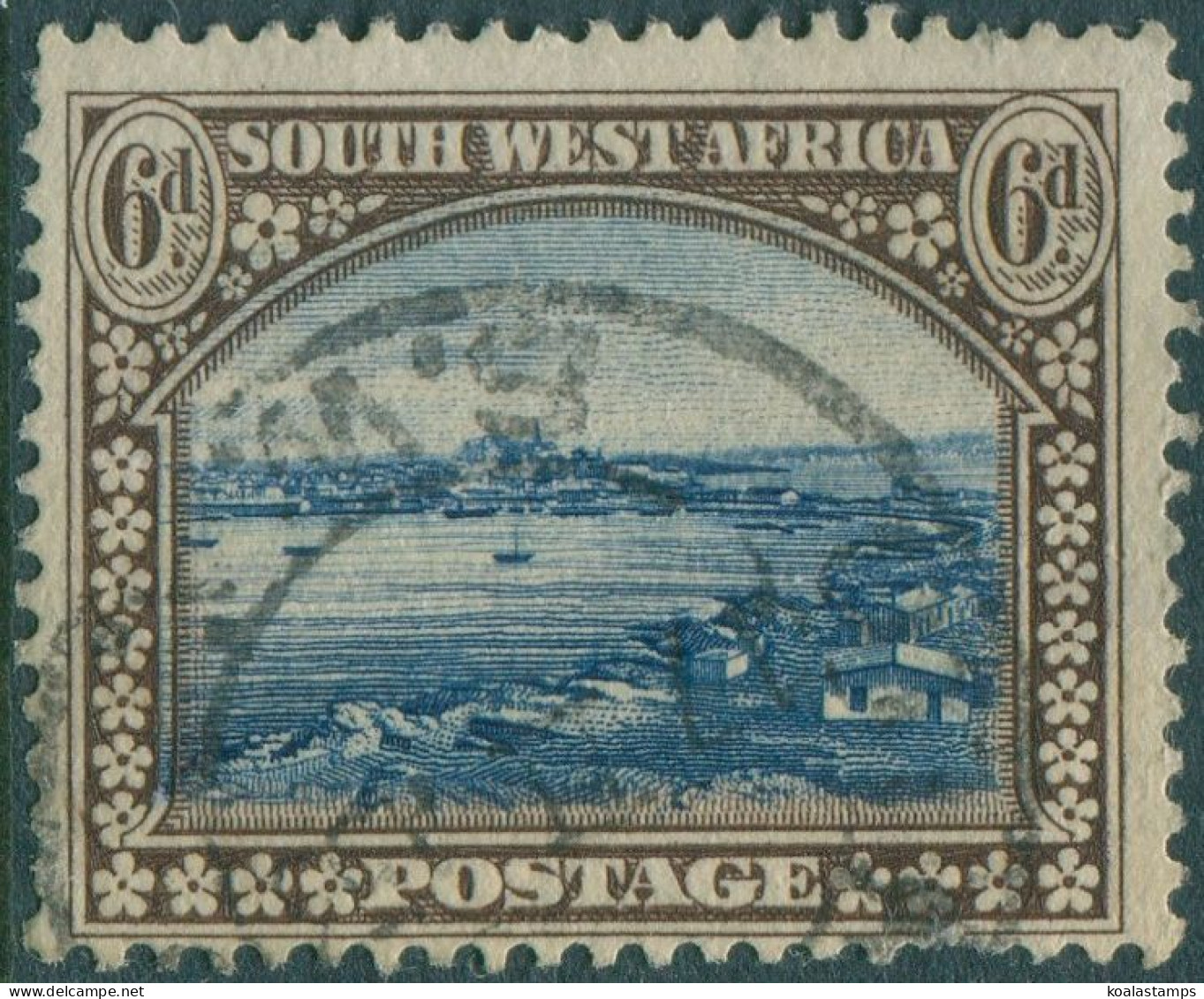 South West Africa 1931 SG79 6d Luderitz Bay FU - Namibie (1990- ...)