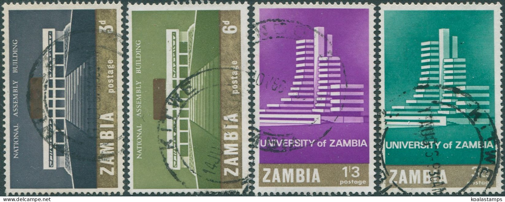 Zambia 1966 SG118-121 Building Sets FU - Zambia (1965-...)