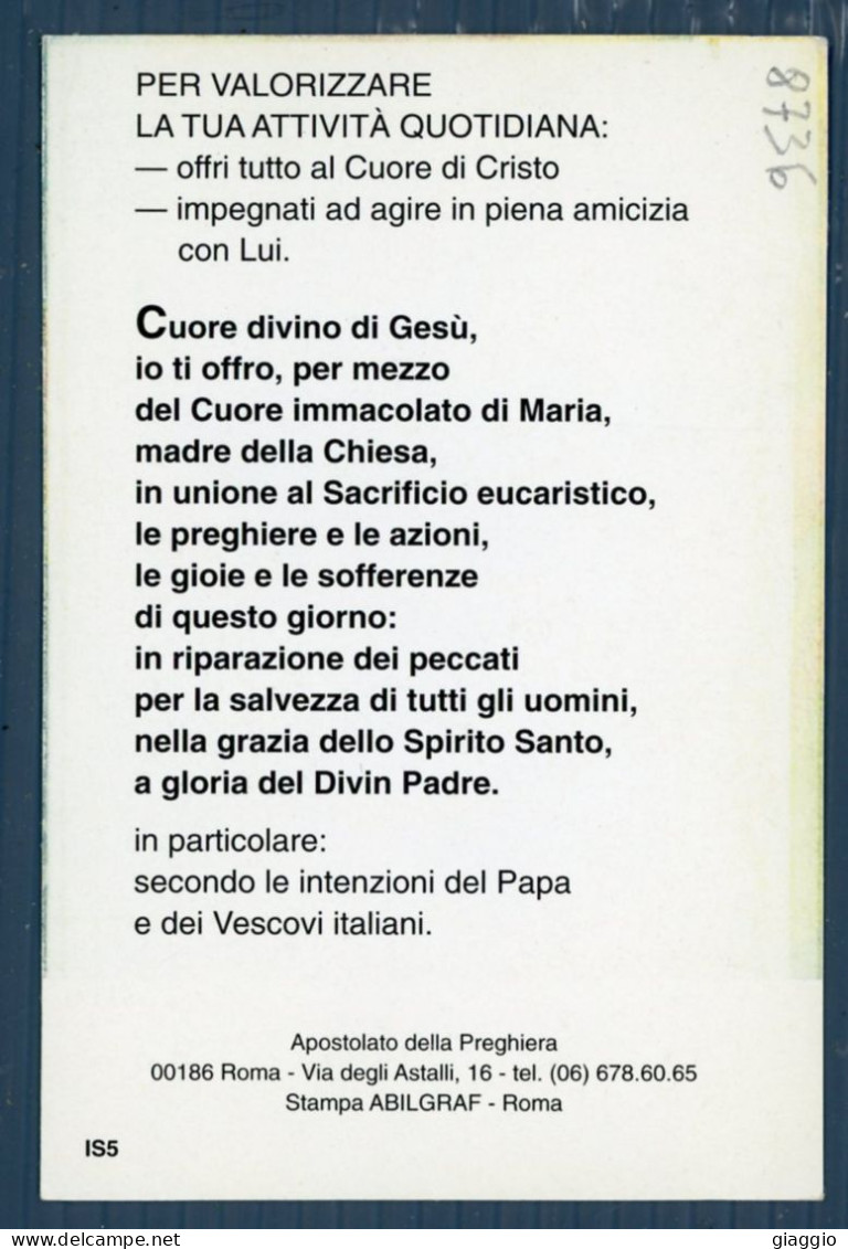 °°° Santino N. 8736 - Cuore Divino Di Gesù °°° - Religion & Esotericism