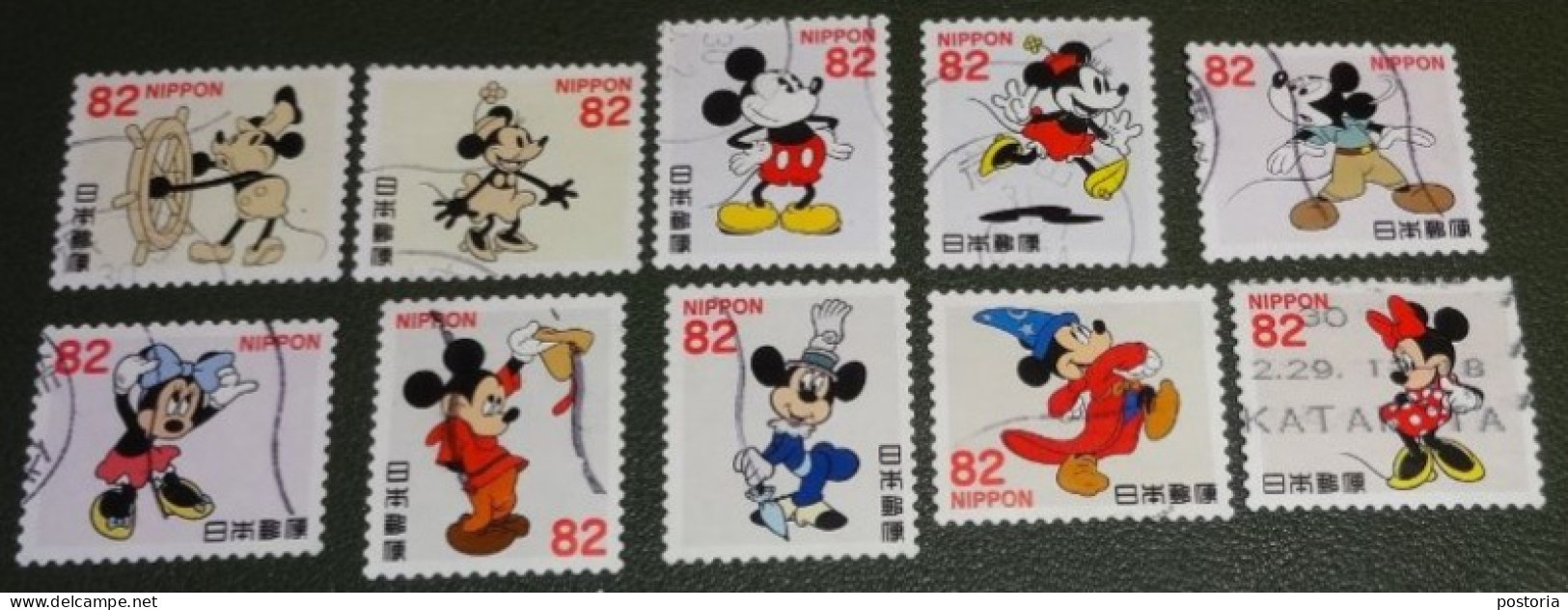 Nippon - Japan - 2018 - Michel 9329 Tm 9248 - Gebruikt - Used - Mickey & Minnie Mouse - Disney - Used Stamps