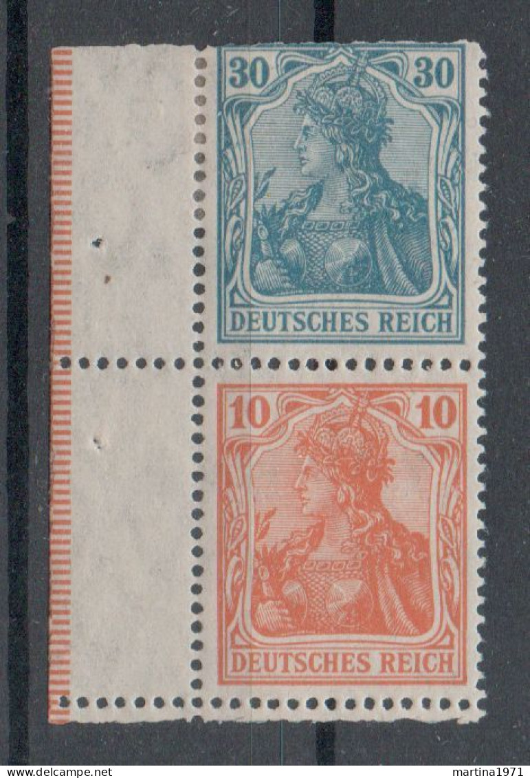 Z147/ Deutsches Reich Zusammendruck S17 LR1 Ungebraucht/ * - Libretti & Se-tenant