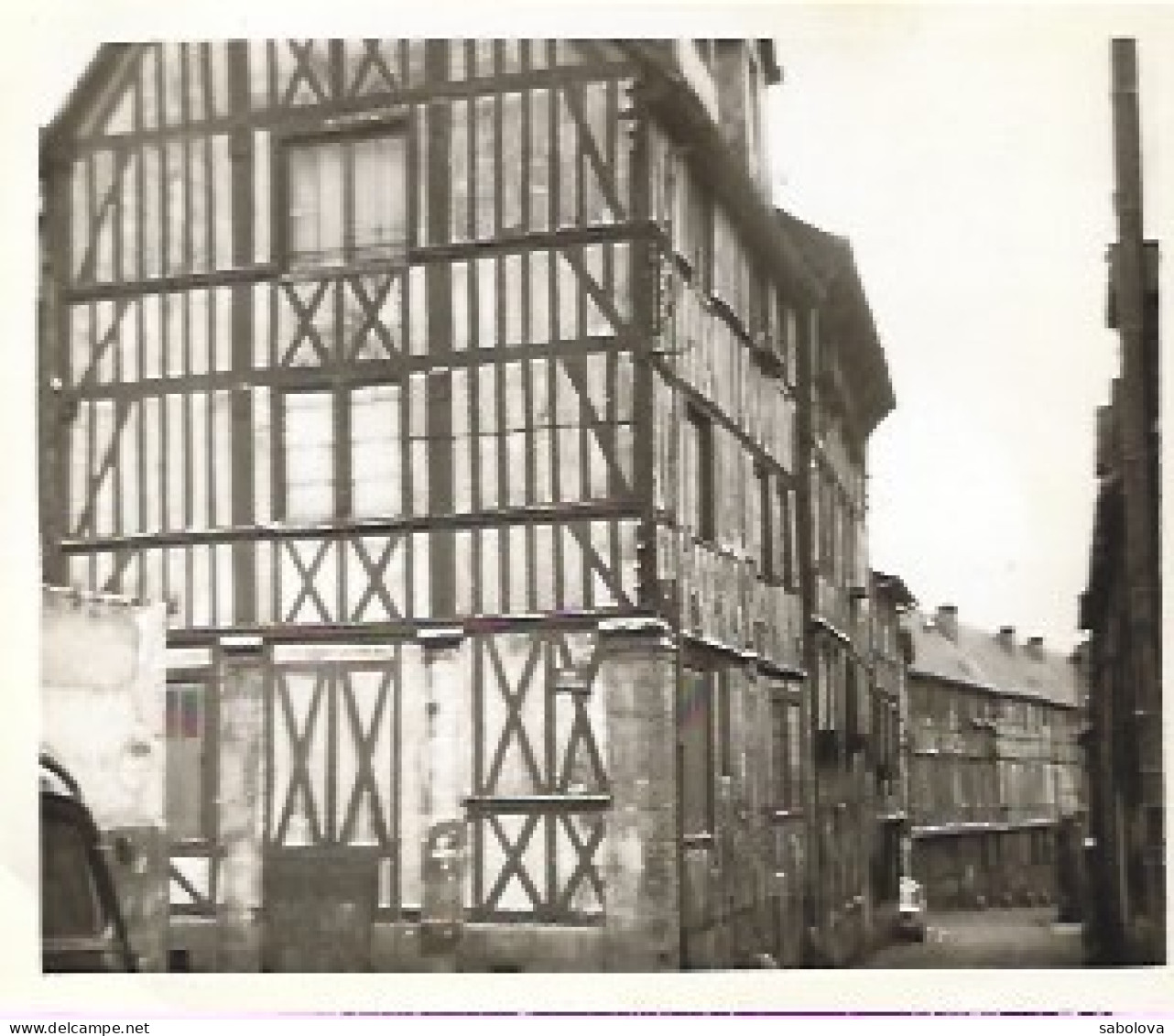 4 Photos 9*10,5 Cm  Rouen  Mars 1970 Maisons Détruites Dont Une Notée Rue Des Capucins - Europa