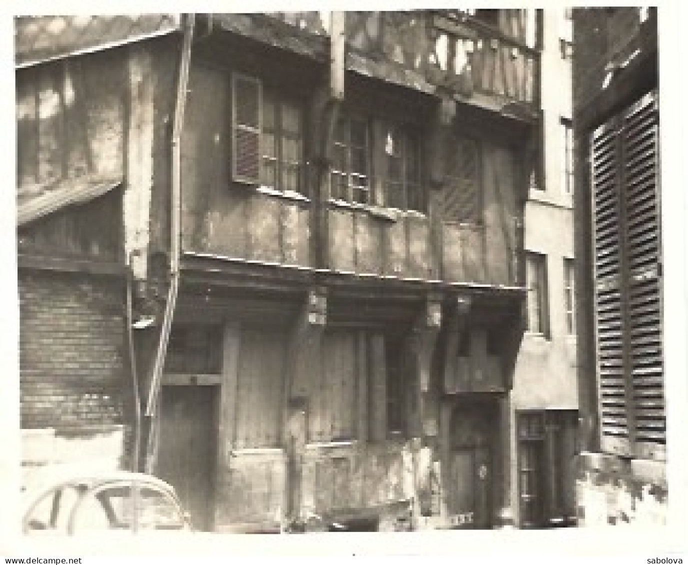 4 Photos 9*10,5 Cm  Rouen  Mars 1970 Maisons Détruites Dont Une Notée Rue Des Capucins - Europa