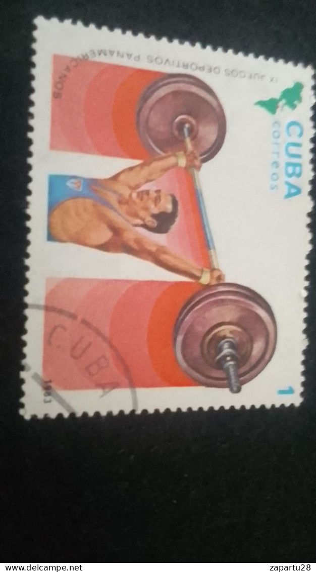 CUBA- 1980-90   1  C.     DAMGAlı - Oblitérés