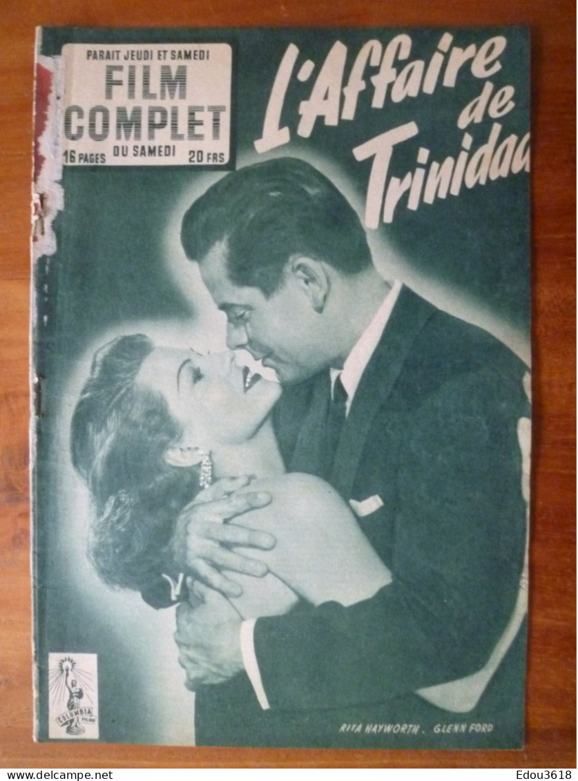 Revue Film Complet N° 361 L'affaire De Trinidad Avec Rita Hayworth Glenn Ford Valérie Bettis 1953 Constance Smith - Cinema