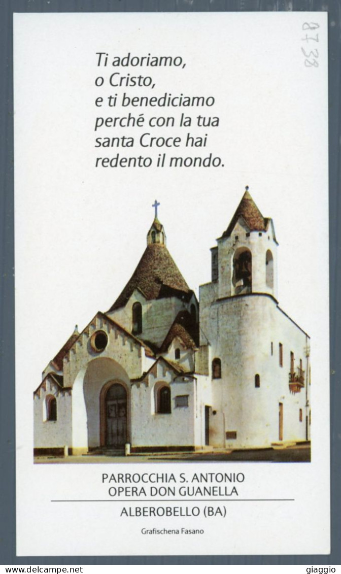 °°° Santino N. 8738 - Crocifisso - Alberobello °°° - Religion & Esotericism