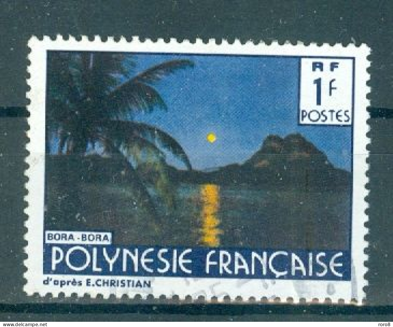 POLYNESIE - N°271 Oblitéré. Paysage De La Polynésie Française. Sans Nom De L'imptimeur. - Used Stamps