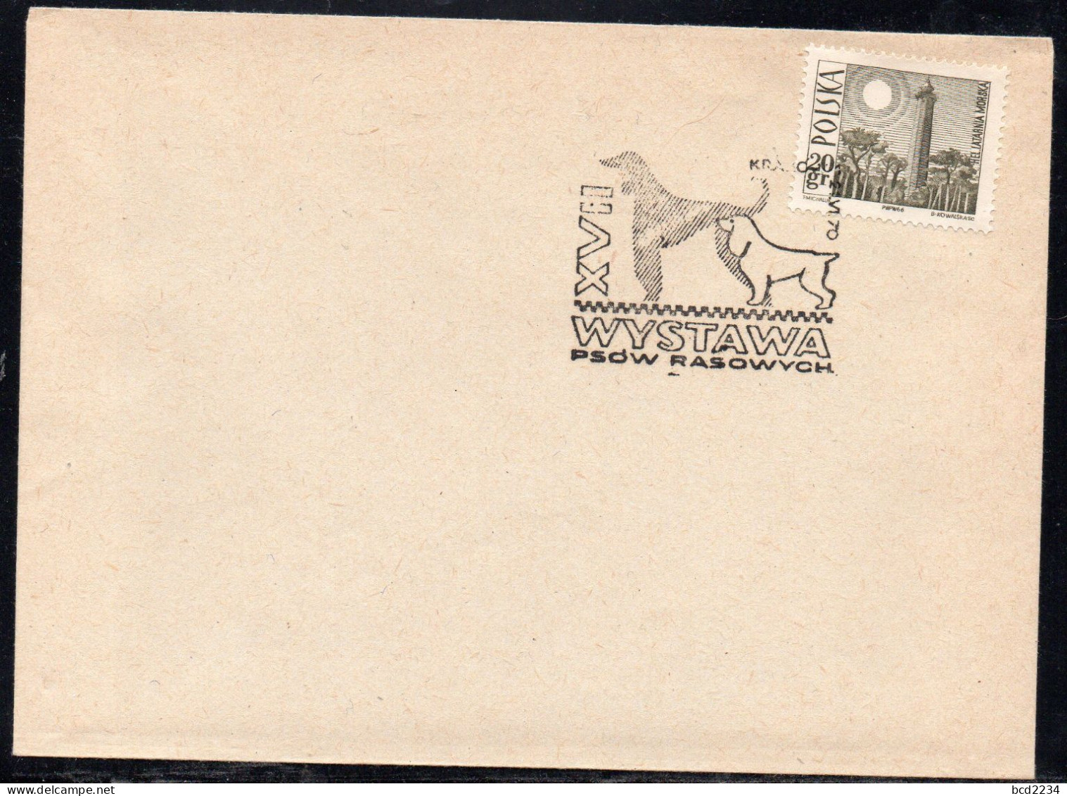 POLAND 1970 XVII PEDIGREE DOG SHOW KRAKOW SPECIAL CANCEL ON COVER DOGS SPANIEL - Chiens