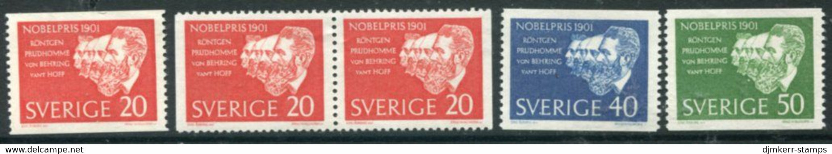 SWEDEN 1961 Nobel Laureates Of 1901 MNH / **.  Michel 482-84 - Nuovi