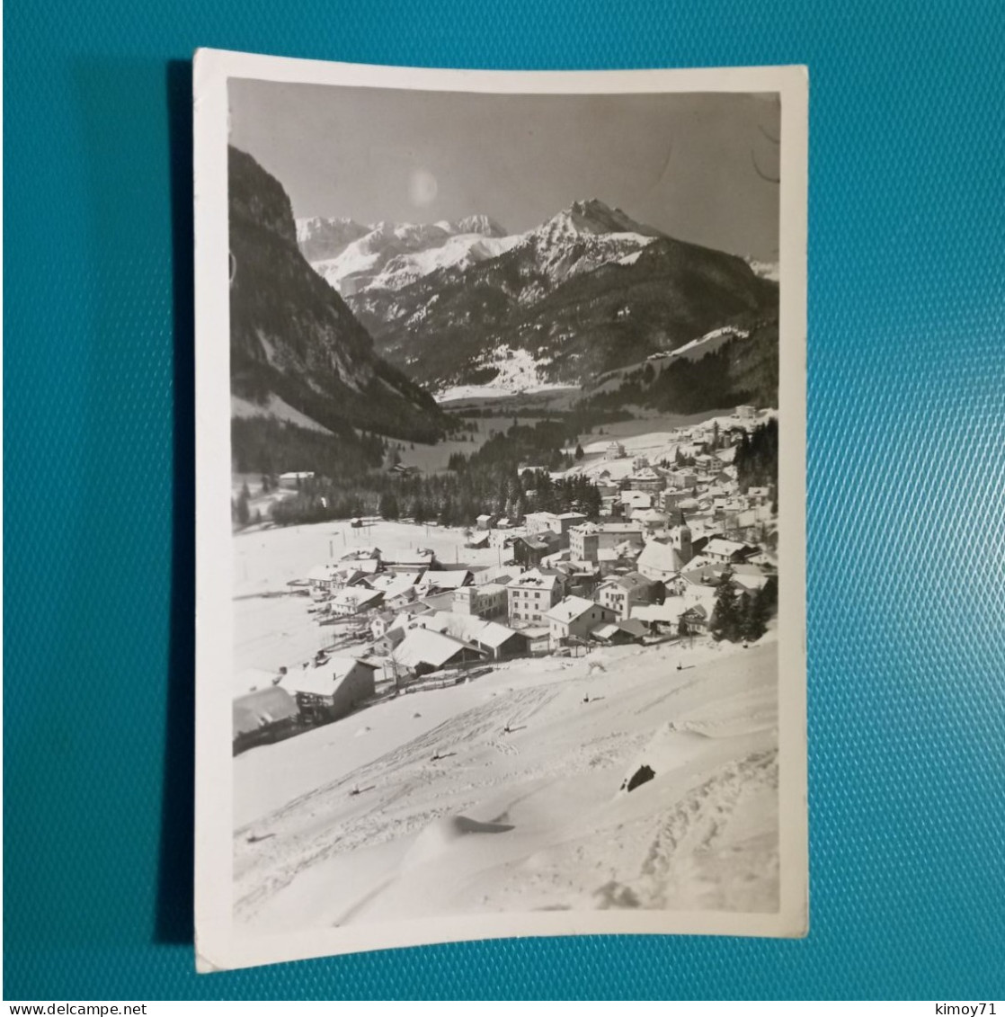 Cartolina Canazei M. 1456 - Panorama Verso Il Gruppo Catinaccio. Viaggiata 1955 - Trento