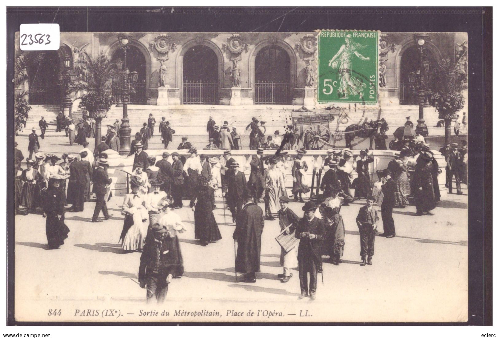 PARIS - SORTIE DU METROPOLITAIN, PLACE DE L'OPERA - TB - Metro, Stations