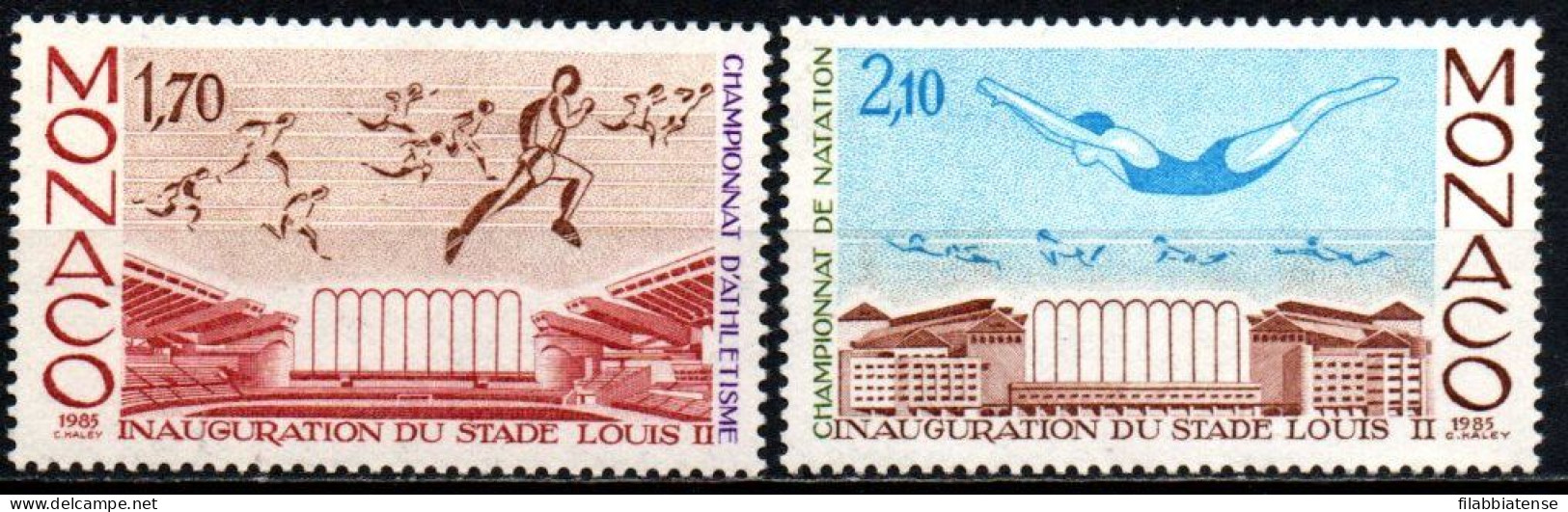 1985 - Monaco 1475/76 Campionati Di Atletica     ---- - Unused Stamps