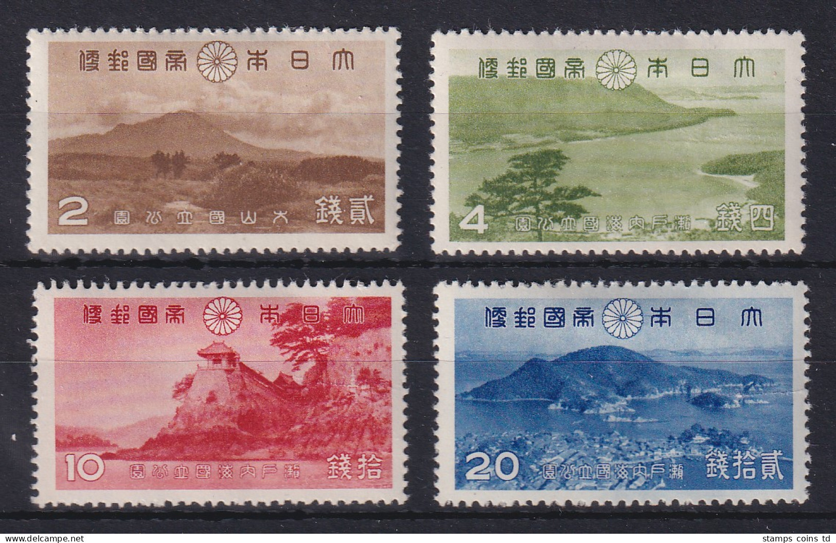 Japan 1939 Daisen-Setonaikai-Nationalpark Mi.-Nr. 276-79 Satz Kpl. Ungebraucht * - Other & Unclassified