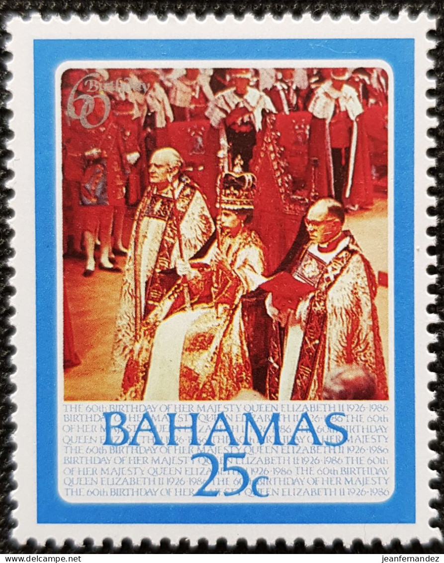 Amérique >  Bahamas 1986 The 60th Anniversary Of The Birth Of Queen Elizabeth II  Stampworld N° 608 - Bahamas (1973-...)