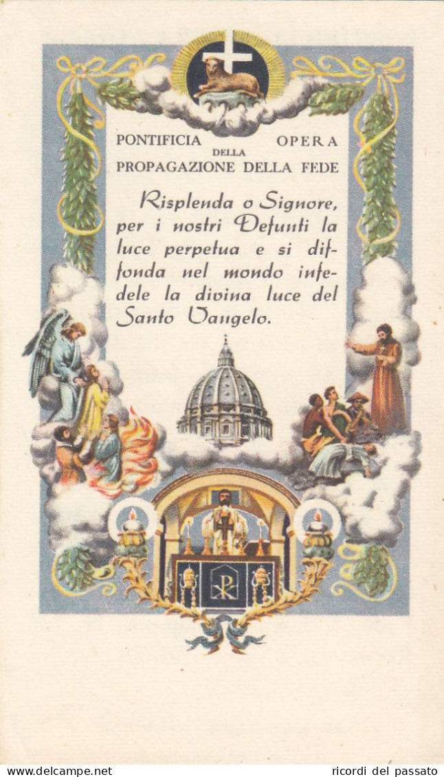 Santino Pontificia Opera Della Propagazione Della Fede - Imágenes Religiosas