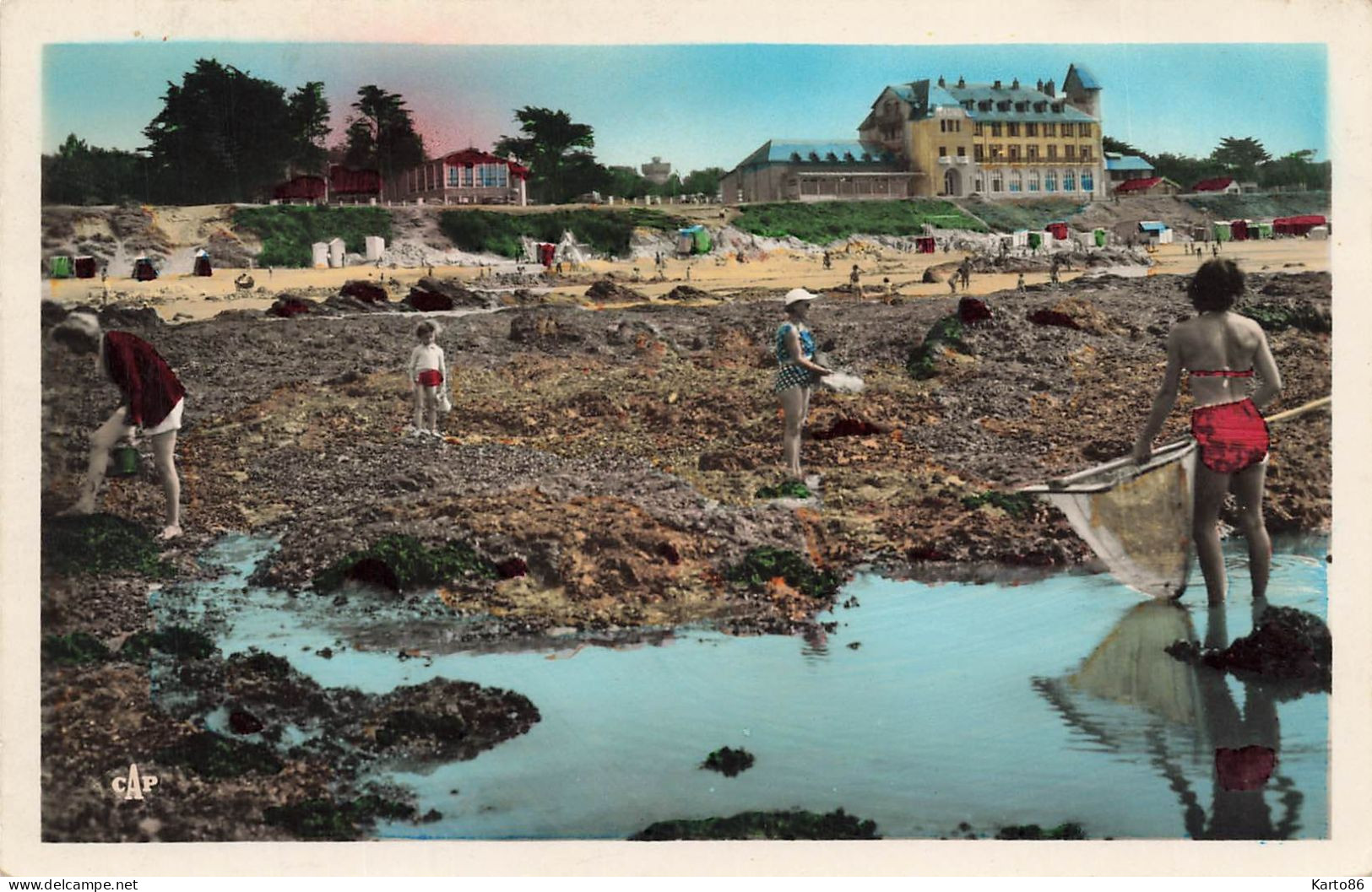 St Brévin L'océan * La Pêche à Marée Basse * Pêcheurs - Saint-Brevin-l'Océan